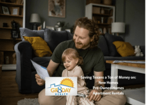 Father reading with toddler on living room floor