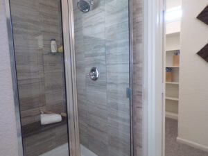 a shower area