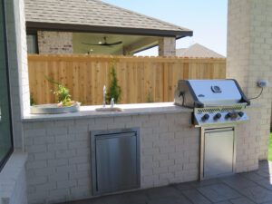 outdoor grill station