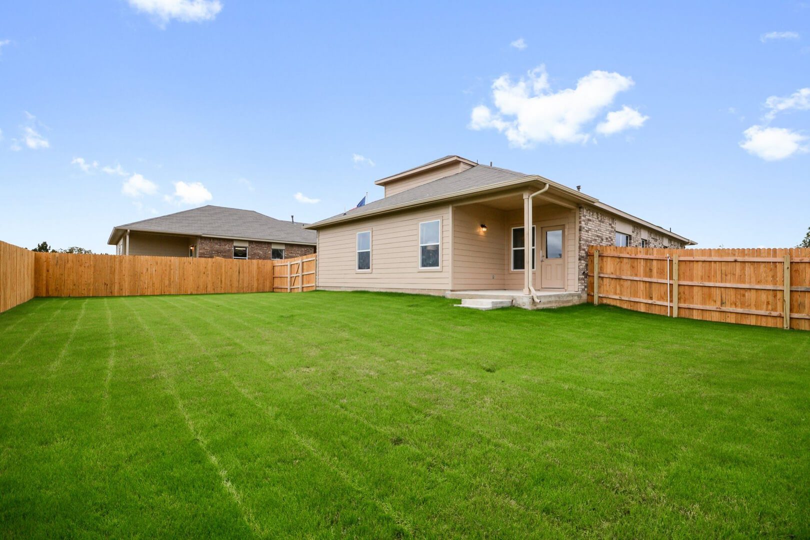 open yard with grass