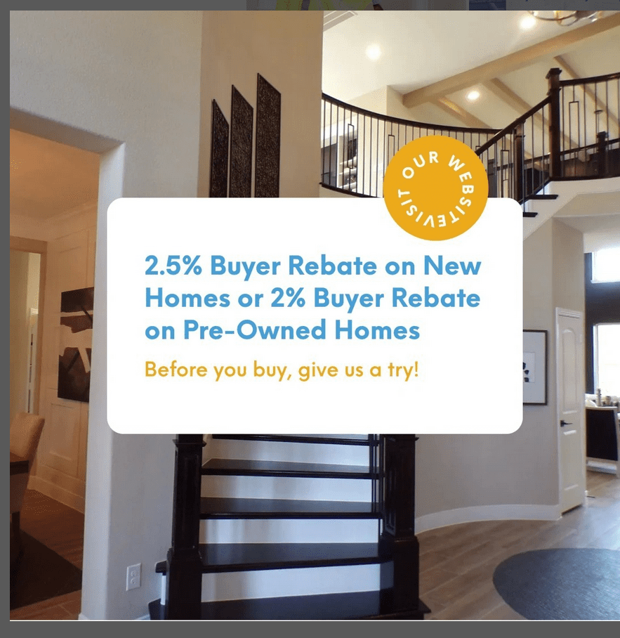 2.5% Buyer Rebate on New Homes 2.5% Buyer Rebate on New Homes