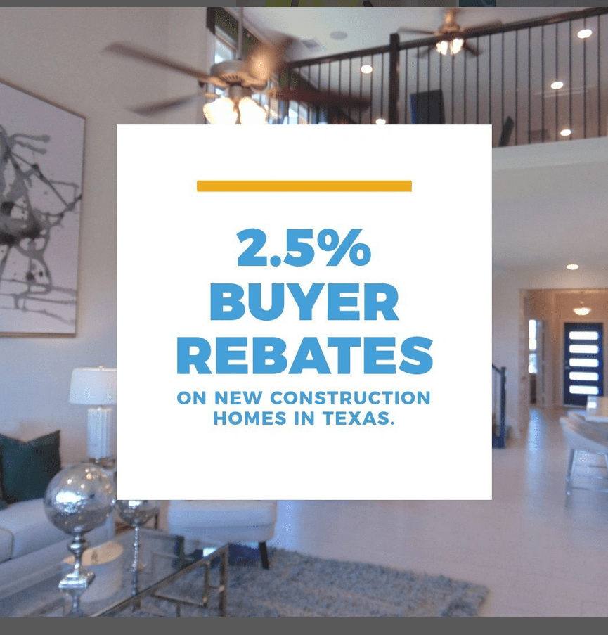 2.5% Home Buyer Rebates in Texas