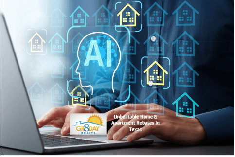 AI real estate interface displayed on laptop